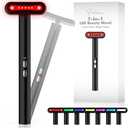 Fxtiaa Led-Light-Therapy, 7 Color Face Skincare Wand with Facial Massager LED Face Skin Rejuvenation for Face & Neck & Eye Skincare Equipment Red Light Wand