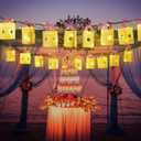 Beeveer 20 Pack Princess Sun Hanging Lanterns DIY Set Purple Princess Hanging Paper Lanterns Purple Sun Cutout Square Round Decorations for Birthday Party, Light String Not Included(Classic Color)