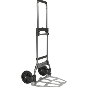 Folding Hand Truck and Dolly, 264 Lb Capacity Heavy-Duty Luggage Trolley Cart with Telescoping Handle and PP+EVA Wheels