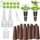 67 Seed Pod Kit for Aerogarden, Hydroponics Accessories for System Compatible with Hydroponics Supplies from All Brands, 12 Grow Sponges, 12 Grow Baskets, 12 Domes, 30 Pod Labels, 1 Tweezer (67 Pcs)
