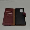 SUANPOT for Oneplus Nord N200 5G with RFID Blocking Leather Wallet case Credit Card Holder,Flip Folio Book Phone case Shockproof Cover Women Men for Oneplus Nord N200 5G case Wallet Red