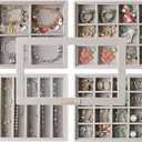 Frebeauty Stackable Jewelry Trays,Set of 4 Jewelry Organizer for Drawer