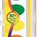 Crayola Washable Watercolor Set, 8-Color Oval Pans, 1 Set