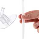 THERMOS FUNtainer 12 Ounce Insulated Kids Water Bottle Replacement Straws, 4 Straws (Clear)