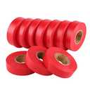 Lichamp 9-Pack Red Electrical Tape Waterproof, 3/4 in x 66ft, Industrial Grade UL/CSA Listed High Temp Electrical Tape Electric Super Vinyl