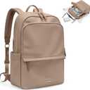 GOLF SUPAGS Women Laptop Backpack Casual Daypack for Work Travel College Backpack Purse Fits 14 Inch Notebook (Champagne)