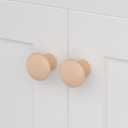 homdiy 10 Pack Cabinet Knobs Pink Drawer Knobs Solid Pulls, Cabinet Hardware Handles for Kitchen Bathroom