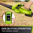 Mueller UltraStorm Cordless Leaf - Snow Blower, 130 MPH, 180 CFM Powerful Motor, Electric Leaf Blower for Lawn Care, Battery Powered Blower for Snow