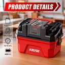 Cordless Shop Vac for Workshop, 4 Gallon Dual 4.0Ah Batteries