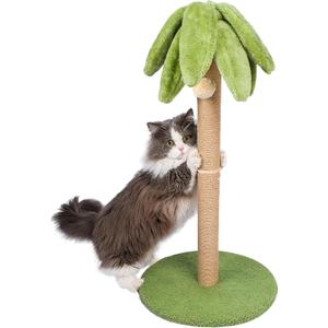 Cat Scratching Post 30.7 inch Tall Cat Tree for Indoor Cats Large Adult Cat Scratching Post with Sisal Rope,Cute Kitten Cat Scratcher in Palm Tree