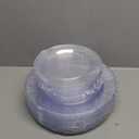 FLOWERCAT 100PCS Clear Plastic Plates - Heavy Duty Clear Disposable Plates for Fall Party/Wedding/Christmas - Include 10inch & 7inch Dinner/Dessert Plates for 50guests