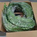 2PCS 45in Fake Ferns Large Artificial Plants Outdoor, UV Resistant Artificial Ferns for Outdoors, 60 Branches Faux Boston Fern Realistic Weatherproof Fake Plants for Porch Home Patio Hanging Decor