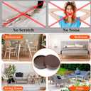 2 x PROPA Non Slip Furniture Coasters - Premium Rubber Pads for Hardwood Floors | Anti Slip Furniture Pads | Floor Protectors and Stoppers | Secure and Unscathed Floors | Set of 4 (2-Brown-4pcs)