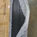 HDPE Outdoor Dining Table, Wood-Like Design Outdoor Table, All-Weather Patio Table with Umbrella Hole for Porch, Poolside, Gray (Grey)