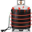 Propane Tank Heater Blanket - 47.5 x 13.5" Gas LP Cylinder Warmer With Temperature Control 85-105F for 20, 30, 40 LB Tanks