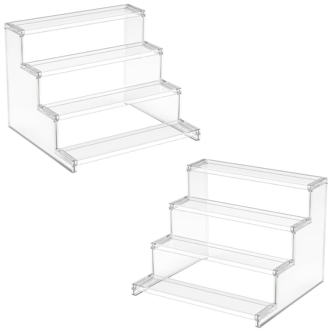 Lifewit Buffet Risers and Stands,Lifewit 4 Tier Clear Cupcake Stand