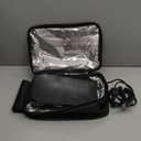 Protable Oven Food Warmer 100W, 12V/24V/110V Electric Lunch Box for Adults, Personal Microwave for Heating and Cooking Meals on Office/Travel/Car/Truck/Hotel/Home/Workplace (Regular Model - Black)