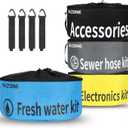 RV Hose Storage Bag, RV Sewer Hose Storage 4 Packs Waterproof Camper Accessories RV Equipment Storage Utility Bag for Sewer Hoses, Fresh Water Hoses, Electrical Cords and RV Accessories