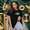 St Patricks Day Shirt Women One Lucky Teacher St. Patrick's Day Shirts for Women School Teach Shirt (Black, M)