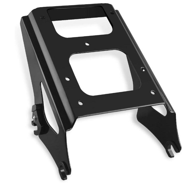 Detachable Two-UP Luggage Rack Compatible for Harley Touring Road King Electra Glide Road Glide Street Glide Gloss 2009-2013 (Black)