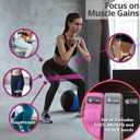 Fittest Pro by Limm Resistance Bands for Legs and Butt, Fabric Exercise Loop Bands Yoga, Pilates, Rehab, Fitness and Home Workout, Strength Bands for Booty