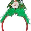 Christmas Headbands, Christmas Tree Headband with Santa Claus and Snowflakes, Costume Xmas Headbands for Adult Children Christmas Holiday Party Suppliers