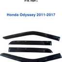IG Window Visors Fit for 2011-2017 Honda Odyssey, Out-Channel Rain Guards Vent Wind Deflectors 4PC, Car Accessories for 11-17 Odyssey