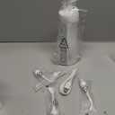 AquaSonic Water Flosser - Cordless Rechargeable Water Flossers for Teeth Cleaning - Waterproof Aqua Flosser, Portable Oral Irrigator for Dental Cleaning with 5 Jet Tips Braces Home Travel (White)