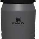 Stanley IceFlow Flip Straw Jug with Handle 64 oz| Twist On Lid and Flip Up Straw | Leak Resistant for Travel and Sports | Insulated Stainless Steel |BPA-Free |Charcoal