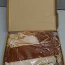 Riceshoot 6 Pcs Vintage Large Velvet Christmas Wreath Bow Pre Tied Brown Velvet Ribbon Bows Rustic Crafts Christmas Tree Topper for Xmas Garland Home Door Outdoor Decorations (12'' X 23.5'')