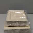 GreenWorks 6 inch and 8 inch Heavy-duty Compostable Plates (each 50 Count), 100 Count Bagasse and Bamboo Fiber Disposable Paper Plates