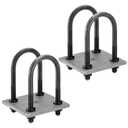 SPARKWHIZ 2000lbs Trailer U Bolt Kits for 1-3/4" Round Trailer Axle, 4-1/4" Long U Bolts, U Bolts Dia. 3/8",1 Pack