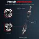 A-Premium Front Right Passenger Side CV Axle Shaft Assembly for Mini Models