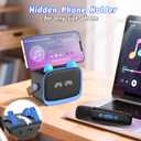 Mini Karaoke Machine Toys Gifts,Kids Portable MP3 Player with 2 Wireless Microphone and LED,Christmas Birthday Gifts for Girls Boys 3 4 5 6 7 8+ Year Old (Blue)