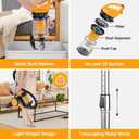 Hoteche 800W Canister Vacuum 2.5L Powerful & Quiet Cleaner for Hard Floors, Carpets & Pet Hair