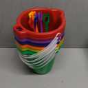 Large Sand Pail with Shovel, 7'' Large Size Sand Water Bucket for Beach Fun Great Summer Party Accessory(6 Bucket + 6 Shovels)