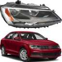 LABLT Passenger Side Headlight Assembly Replacement for Jetta 2011-2018 Halogen Model Right Side Headlamps Replacement for VW2503146