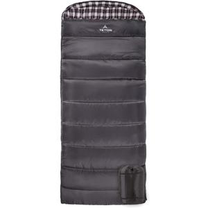 Teton Celsius Regular, 25F, 20F, 0F Degree Sleeping Bags, All Weather Bag for Adults and Kids, Camping Made Easy and Warm, Travel Sack Included (Grey)