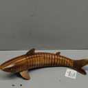 Humpback Whale Statue Wooden Home Decor Figurine, 7 1/2 Inches