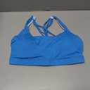 RUNNING GIRL Sports Bras for Women Medium Support, Criss-Cross Strappy Sports Bra Workout Yoga Bra with Removable Cups Size L