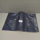 LANDVIEW Vinyl Placemats Set of 6, PVC Woven Washable Non-Slip Table Mats, Heat Resistant Wrinkle Free Place Mats for Dining Table, Easy to Clean (6, Navy Blue)