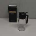 TrendPlain 16oz/470ml Glass Olive Oil Sprayer for Cooking – 2 in 1 Olive Oil Dispenser Bottle for Kitchen Gadgets and Air Fryer Accessories, Salad, BBQ - Black