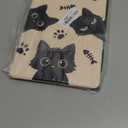 for Samsung Galaxy Tab S9/S9 FE/S10/S10 FE/S10 Lite Case 10.9 inch - 360 Degree Rotating Stand Folio Smart Cover with Pencil Holder for Women Girls, Black Cats for Samsung Tablet S9 11 inch