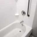 Westbrass Y594244CP White Tubular Twist & Close Bath Waste and Overflow Assembly, Polished Chrome