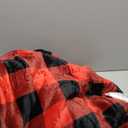 HomeMate Electric Blanket Heated Full Size - 72x84 Ultra Soft Cozy Flannel Heating Blanket with 10 Fast Heat Levels 8 Hours Auto Off Over-Heated Protection ETL Certification Keep Warm in Home Office (Red-black)