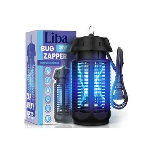 LiBa Electric Bug Zapper, Outdoor & Indoor Insect Killer with Switch – 4000V Powerful Grid, 20W Extra Brightness IPX4 Waterproof Mosquito Repellent Outdoor, Fly Traps for Backyard Patio