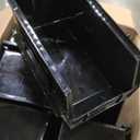 Akro-Mils 30240 AkroBins Plastic Storage Bins, Space-Saving Stackable Bins for Garage, Pantry, Craft Organization, 15" x 8" x 7", Black, 12-Pack