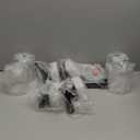 4-Light Bathroom Vanity Light, Modern Matte Black Wall Sconce Lighting with Clear Glass Shade, Bathroom Lighting Fixtures Over Mirror,Vintage Wall Mounted Lamps for Mirror Bedroom,Living Room