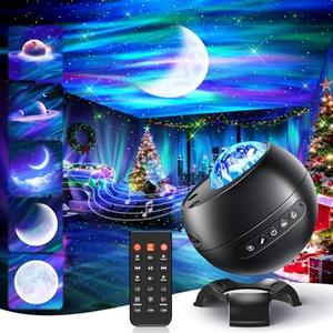 Northern Lights Projector Galaxy Projector for Bedroom, Birthday Gifts for Him 300+Colors Modes Aurora Light,15White Noise&Bluetooth Star Projector Galaxy Lights,Gifts for Boy