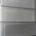 3 Drawer Storage Tower, Wide Plastic Floor Organizer with Clear Bins, White | Transparent plastic drawers, complete three-sided visibility, quick craft and office file sorting, sleek bedroom organizer